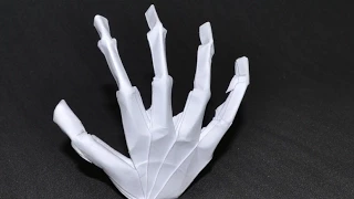 Origami: Skeleton Hand (Jeremy Shafer)