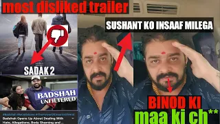 Sadak 2 trailer reaction, Hindustani Bhau react on binod & Sushant case, badshah talks about honey