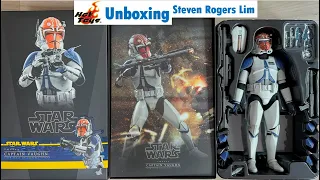 Hot Toys Unboxing Captain Vaughn 1:6 Scale Star Wars Clone Wars TMS065