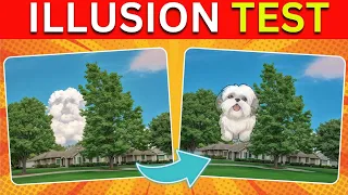 Guess The Hidden Animal By ILLUSION 🐶🐱🐼 Easy, Medium AND Hard LEVEL QUIZ 👁‍🗨