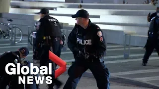 NBA Finals: Scary scene as police respond to shooting during celebration in Toronto