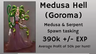 Tibia Solo RP Hunt - Medusa Hell of Goroma (Rec lvl 120+)