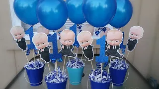 Diy BOSS BABY Centerpiece | Boss baby party diy