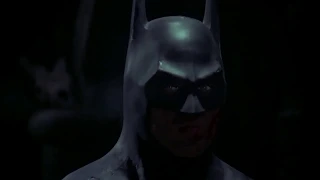 Batman (1989) Cathedral fight scene-Batman vs Joker thugs (and big strongman)