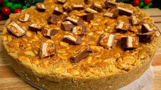 The best cheesecake Snickers that everyone is talking about! Everyone is asking for more! No baking!