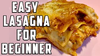 (Anyone Can Cook) Easy Lasagna For Beginner | Air Fryer Lasagna | NO need cook your own sauce!