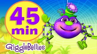 Itsy Bitsy Spider  | 16 More Nursery Rhymes | Giggle Bellies