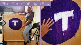 First Time Rug Tufting!