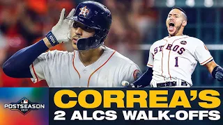 Carlos Correa's 2017 + 2019 ALCS Game 2 Walk-Offs vs. Yankees