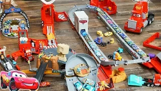 Disney Cars Huge Track Build Story Sets Mack Hauler Race Track Radiator Springs Playsets