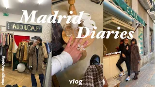 madrid diaries 🌸 weekend, café hopping and vintage shopping | vlog