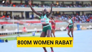 Mary Moraa storms to a new season best  in 800m women Rabat diamond league||Bursts into dance