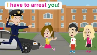 Ella is arrested - Funny English Animated Story - Ella English