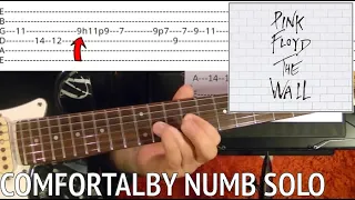 Comfortably Numb Solo by Pink Floyd Guitar Lesson With Tabs