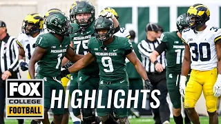Kenneth Walker's huge day lifts Michigan State over Michigan, 37-33 | CFB ON FOX