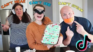 TikTok Baking Challenge! Can't See, Can't Hear, Can't Speak