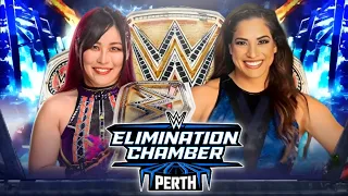 Iyo Sky vs Raquel Rodriguez Women's Championship Full Match WWE Elimination Chamber 2024 Highlights