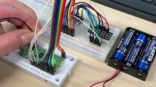 Raspberry Pi Pico 4 Digit 7-Segment Temperature Display