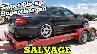 I Bought a Supercharged Mercedes AMG from Salvage Auction! Insurance TOTALED it with MINOR Damage!