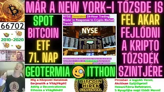 Bitcoin Hírek (2101) - Már a New York-i Tőzsde is Fel Akar Fejlődni a Kripto Tőzsdék Szintjére😄👍