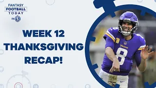 Week 12 Thanksgiving Day Recap: Fantasy Reaction & Analysis (Fantasy Football Today in 5 Podcast)