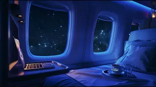 Luxury First Class Night Flight | Jet Plane Sounds for Sleeping | 8 hours soothing White Noise