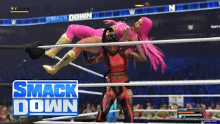 WWE 2K23 SMACKDOWN - BIANCA BELAIR VS EVA MARIE WINNER FACES AUSKA AT WRESTLEMANIA!!