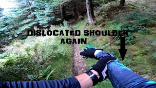 DISLOCATED MY SHOULDER AGAIN! | MTB FAIL