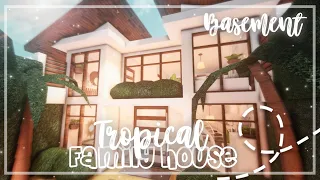 Roblox Bloxburg - Tropical Family House ( Basement ) - Minami Oroi