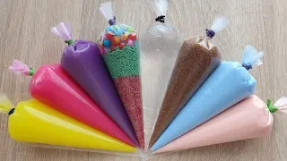 Making Crunchy Slime With Piping Bags #303