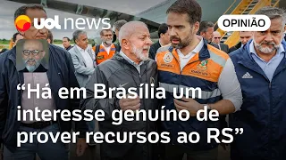 Rio Grande do Sul: Governo federal acerta ao se antecipar na liberação de recursos, analisa Josias