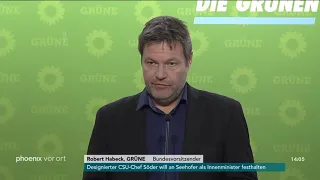 Pressekonferenz von Bündnis 90/Die Grünen mit Robert Habeck am 19.11.18