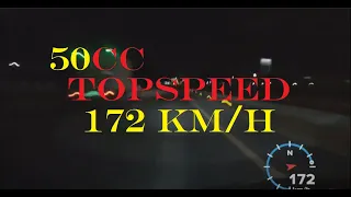 50cc 2 strokes at  TOP SPEED 172 km/h