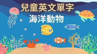 幼兒英文單字｜海洋動物｜海底動物｜動物英文｜兒童英文學習｜中英文單字｜雙語教育｜Sea Animals in Chinese