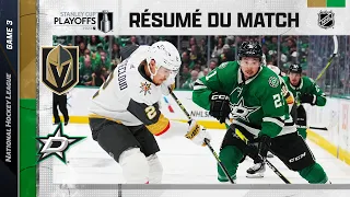 Faits saillants, match no 3 Golden Knights vs Stars