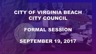 City Council Formal - 09/19/2017