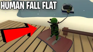 2 HALO REACH DUDES WATER SKIING in HUMAN FALL FLAT