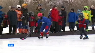 В Шира прошел открытый турнир по хоккею с мячом среди сельских команд