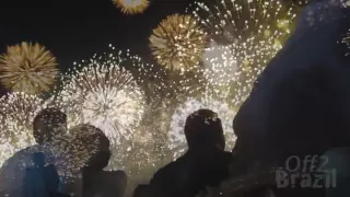 New Year's Eve Rio de Janeiro - Amazing Beach Fireworks!