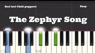 Red Hot Chili Peppers - The Zephyr Song Piano Tutorial