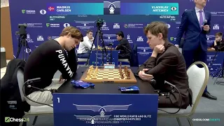 Magnus Carlsen vs Vladislav Artemiev || FIDE World Blitz Chess Championship 2023