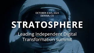 Join me at the Digital Stratosphere Conference October 2023