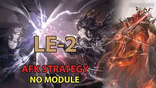 [Arknights] LE-2 AFK Simple Strategy - No Module | Lingering Echoes