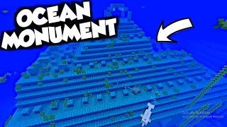 Minecraft Tutorial: How to Find AND Clear an OCEAN MONUMENT!