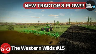 Buying A New Tractor, Plow, Disc Harrow & Land - The Western Wilds #15 FS22 Timelapse