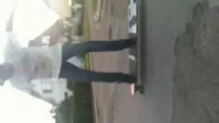 funny longboard fail