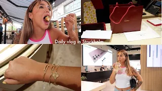 Daily vlog in Stockholm ♡  buying my 25th birthday GIFT  + unboxing