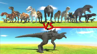 Zilla in Battle with All Dinosaurs of Arbs - Animal Revolt Battle Simulator