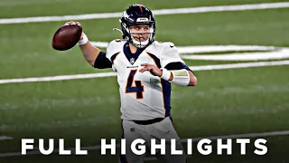 Brett Rypien First Career NFL Start Vs. Jets Highlights & Post Game Interview