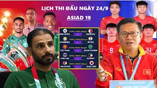 🔴Lịch Thi Đấu Bóng Đá ASIAD Ngày 24/9: Trận Đấu Hấp Dẫn Olympic Việt Nam vs Ả Rập